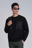 Lufian Techno Erkek Sweatshirt Siyah - 5