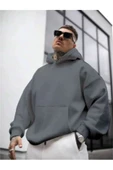 Erkek Sırt NY Baskılı Kapüşonlu Sweatshirt - 10