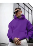 Erkek Sırt NY Baskılı Kapüşonlu Sweatshirt - 9