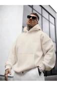 Erkek Sırt NY Baskılı Kapüşonlu Sweatshirt - 12