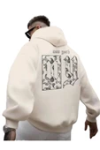 Erkek Sırt NY Baskılı Kapüşonlu Sweatshirt - 7