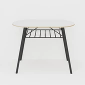 Eportatif 2 Kişilik Mutfak Bahçe Masa Sandalye Seti Beyaz 1466 thumbnail 7