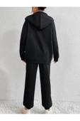 Kadın Sierra Baskılı Kapşonlu Oversize Eşofman Takımı - 5