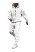 Erkek Dikey Baskılı Oversize Eşofman Takımı - 6