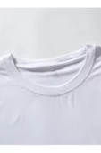 Erkek Beyaz Brooklyn 63 Baskılı Şort T-shirt Takım - 4