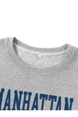 Kadın Gri Manhattan Bisiklet Yaka Sweatshirt - 3