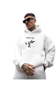 Erkek Linkin Park Baskılı Kapüşonlu Sweatshirt thumbnail 6