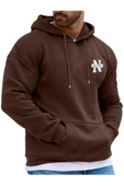 Erkek New York Baskılı Kapüşonlu Sweatshirt thumbnail 1