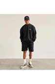 Erkek Represent Baskılı Oversize Bisiklet Yaka Sweatshirt - 5
