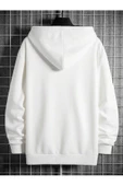 Erkek Originals Baskılı Oversize Kapşonlu Sweatshirt - 12