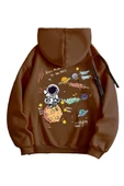 Kadın Galaxy Sırt Baskılı Oversize Sweatshirt - 7