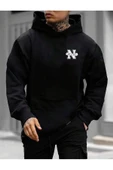 Erkek New York Baskılı Kapüşonlu Sweatshirt thumbnail 10