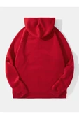 Tavşan Baskılı Oversize Kapüşonlu Sweatshirt - 6