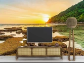 Günbatımı Deniz Manzaralı Duvar Kağıdı Baskı thumbnail 3