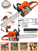 Eisenn Germany Prosaw MS-8800 Benzinli 14 Hp Arazi Ağaç Motoru Hızar Bıçkı Testere Odun Kesim Makinası 52 CC - 1