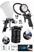 Profesyonel Üstten Depolu Profesyonel 600 cc Boya Sprey Tabancası 1.8mm Lastik Şişirme Takım thumbnail 1