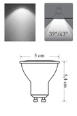Panasonic 4W (50W) Led Spot Ampul Beyaz 6500K - 6 Adet Avize Çanak Lamba - 2