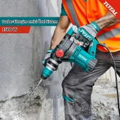 Total Kırıcı Delici 4 Kg Darbeli Matkap 1500 W Metal Beton Ahşap Elektropnömatik Delme Hilti - 2