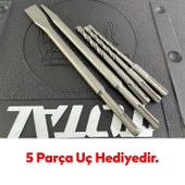 Total Kırıcı Delici 4 Kg Darbeli Matkap 1500 W Metal Beton Ahşap Elektropnömatik Delme Hilti - 6