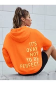 Unisex Its Okey Baskılı Oversize Kapüşonlu Sweatshirt - 7