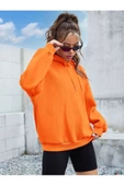 Unisex Its Okey Baskılı Oversize Kapüşonlu Sweatshirt - 8