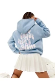 Unisex Good Things Sırt Baskılı Oversize Kapşonlu Sweatshirt - 3