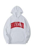 Unisex Yeşil Brooklyn Baskılı Oversize Kapşonlu Sweatshirt thumbnail 1