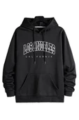 Unisex Los Angeles Baskılı Oversize Kapşonlu Sweatshirt thumbnail 2