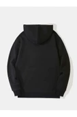 Unisex Heykel Baskılı Oversize Kapşonlu Sweatshirt thumbnail 4