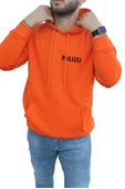 Unisex Polizei Baskılı Oversize Kapüşonlu Sweatshirt thumbnail 6