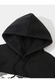 Unisex Heykel Baskılı Oversize Kapşonlu Sweatshirt thumbnail 3