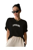 Kadın Lovegang Baskılı Tshirt - 3