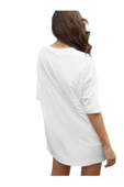 Kadın Malibu Baskılı Oversize T-Shirt - 2