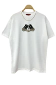 Erkek El Detay Baskılı Oversize Tshirt - 1