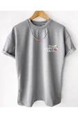 Erkek Happy Face Baskılı Oversize Tshirt - 5