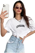 Kadın Lovegang Baskılı Tshirt - 2