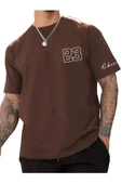 Erkek Chicago Baskılı Oversize T-shirt - 3