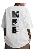 Erkek 3'lü Sırt Baskılı Oversize T-shirt - 4