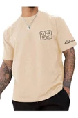 Erkek Chicago Baskılı Oversize T-shirt - 1