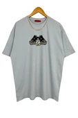 Erkek El Detay Baskılı Oversize Tshirt - 2