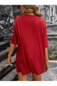 Kadın Malibu Baskılı Oversize T-Shirt - 8