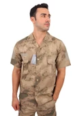 Kısa Kol Jandarma Kamuflaj Gömlek - Yazlık Askeri Gömlek - 1