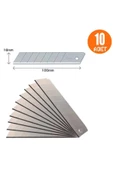 10 Adet Maket Yedek Bıçağı - 7 Kırım / 0,50 Mm Kalınlık Falçata Bıçak Yedek - 1