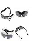 Taktikal 5 Lensli Koruyucu Gözlük Oakley Polarized Tactical Gözlük / Taktik Gözlük / Balistik Gözlük - 8