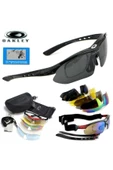 Taktikal 5 Lensli Koruyucu Gözlük Oakley Polarized Tactical Gözlük / Taktik Gözlük / Balistik Gözlük - 1