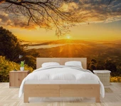 Dağ Manzaralı Gündoğumu Duvar Kağıdı Baskı thumbnail 2