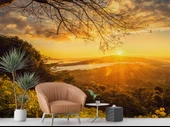 Dağ Manzaralı Gündoğumu Duvar Kağıdı Baskı thumbnail 6