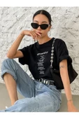 Unisex Optimistic Baskılı Oversize Tshirt - 5