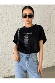 Unisex Optimistic Baskılı Oversize Tshirt - 7