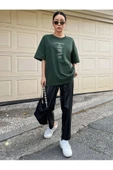 Unisex Optimistic Baskılı Oversize Tshirt - 9
